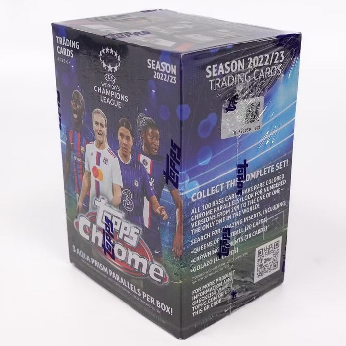 2022-23 Topps Chrome UEFA Women's Champions League Soccer 8-Pack Blaster Box