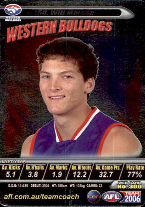 Will Minson, Silver, 2006 Teamcoach AFL