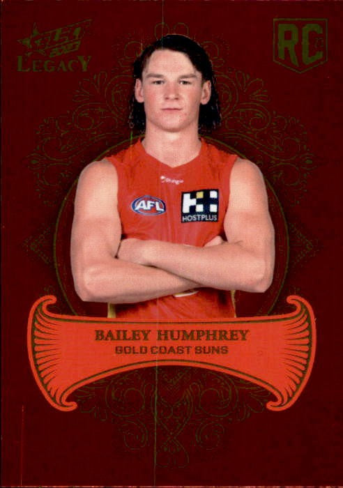 Bailey Humphrey, RC, Legacy Plus, 2023 Select AFL Legacy