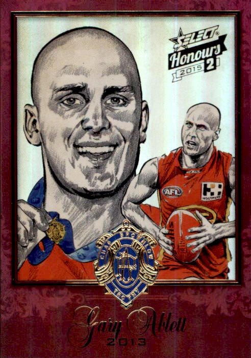Gary Ablett, 2013 Brownlow Sketch, 2014 Select AFL Honours 2