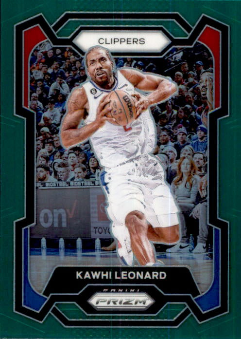 Kawhi Leonard, Green Prizm, 2023-24 Panini Prizm Basketball NBA