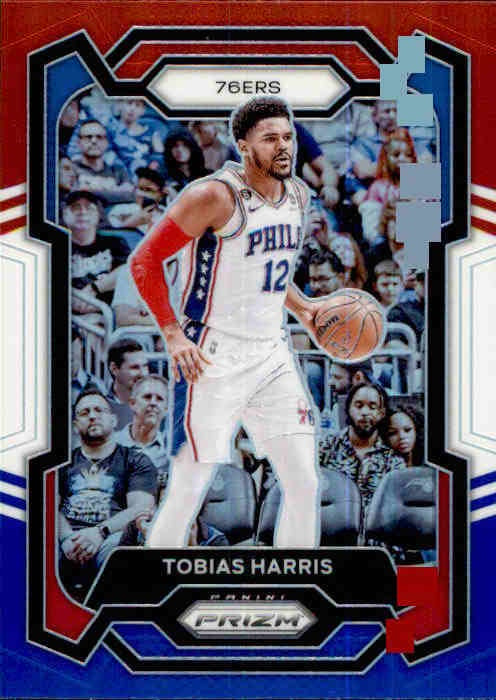 Tobias Harris, Red White Blue Prizm, 2023-24 Panini Prizm Basketball NBA