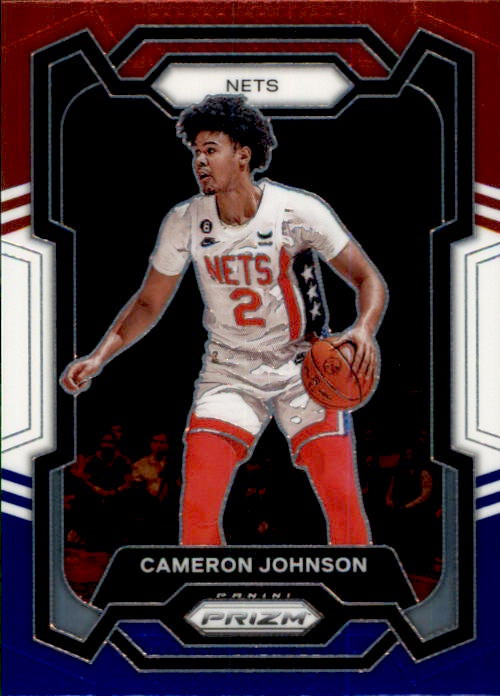 Cameron Johnson, Red White Blue Prizm, 2023-24 Panini Prizm Basketball NBA