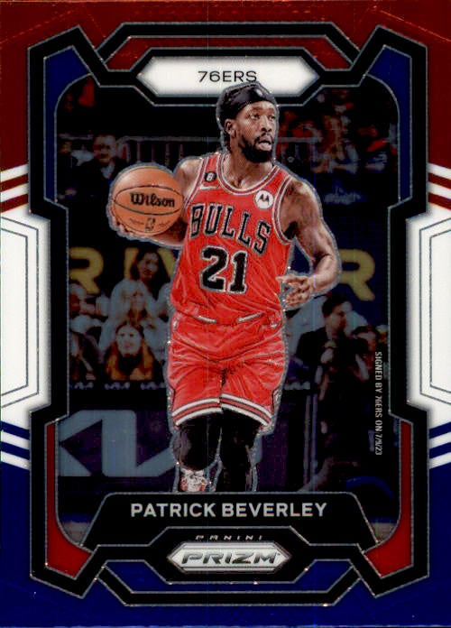 Patrick Beverley, Red White Blue Prizm, 2023-24 Panini Prizm Basketball NBA