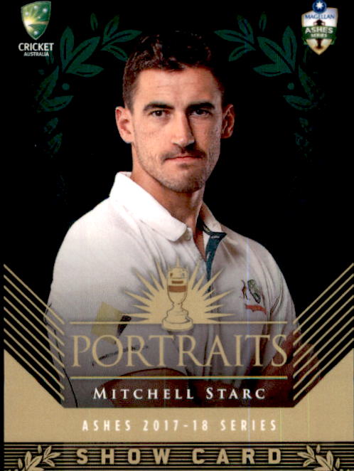 Portraits Show Card Set of 6, 2017-18 Tap'n'play CA Ashes Cricket