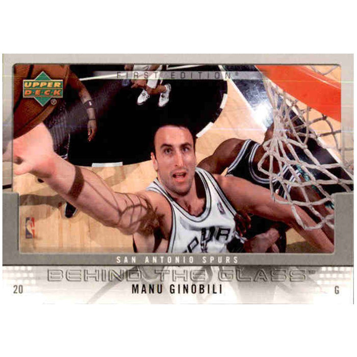 Manu Ginobili, Behind the Glass, 2007-08 UD NBA First Edition