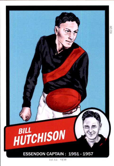 Essendon Bombers Captains Card Set by Noel