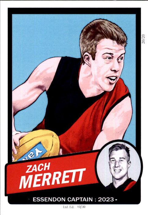 Essendon Bombers Captains Card Set by Noel