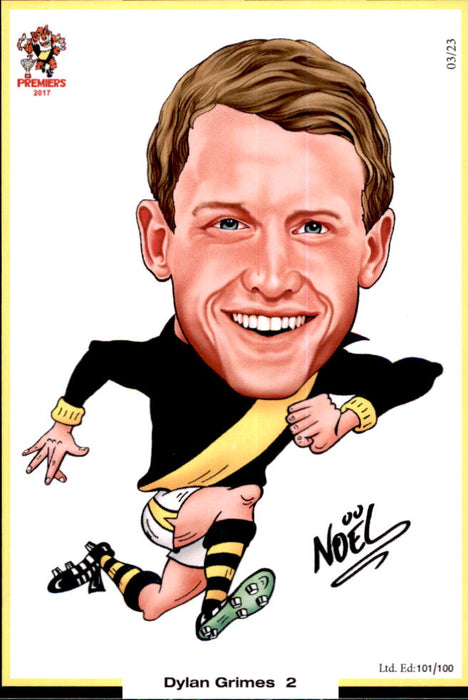 Richmond Tigers 2017 Premiers Card Set by Noel