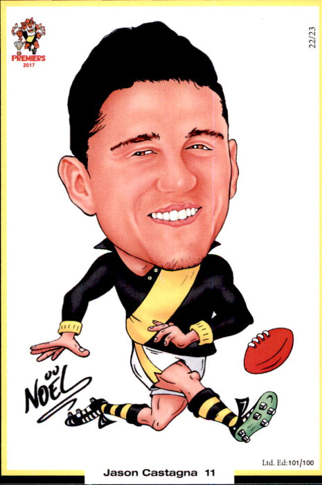 Richmond Tigers 2017 Premiers Card Set by Noel