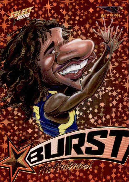 Nic Naitanui, Starburst Caricatures, 2016 Select AFL Footy Stars