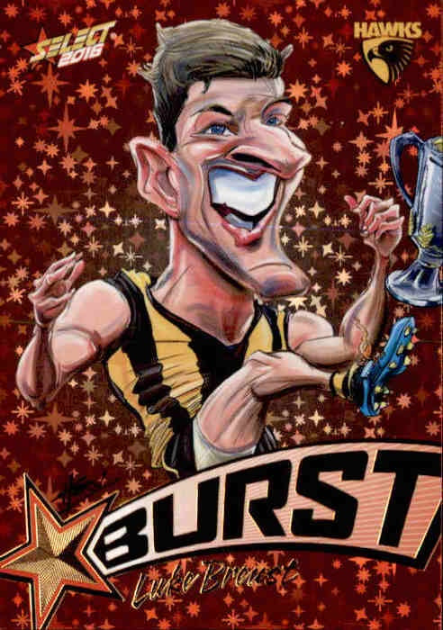 Luke Breust, Starburst Caricatures, 2016 Select AFL Footy Stars