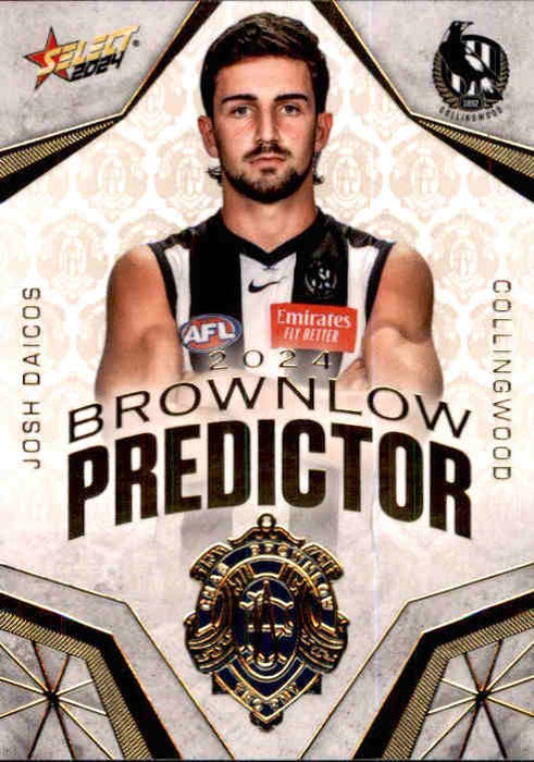 Josh Daicos, Gold Brownlow Predictor, 2024 Select AFL Footy Stars