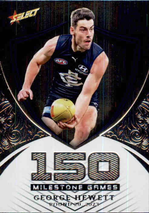 George Hewett, MGH22, Milestone Hobby, 2024 Select AFL Footy Stars