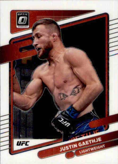 Justin Gaethje, 98, 2022 Panini Donruss Optic UFC