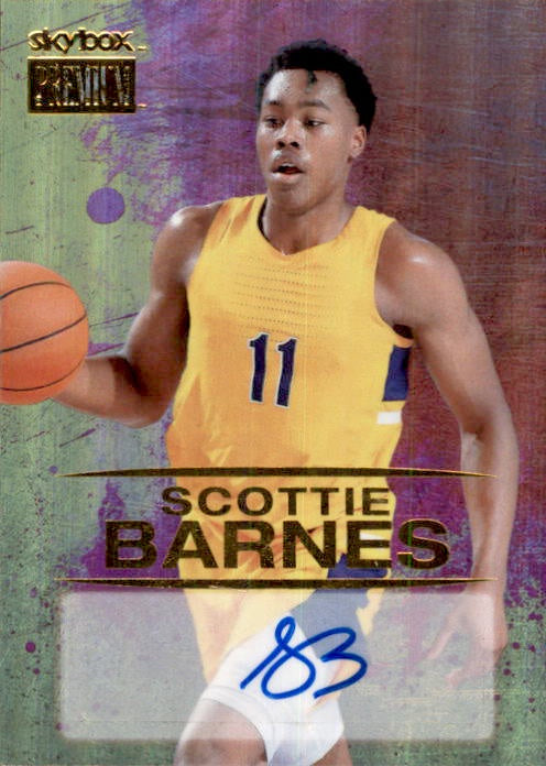 Scottie Barnes, Skybox Retro Signature, 2021 Skybox Metal Universe Champions