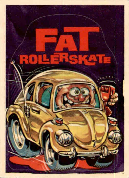 Fat Roller Skate, Donruss CB Dictionary Sticker Card