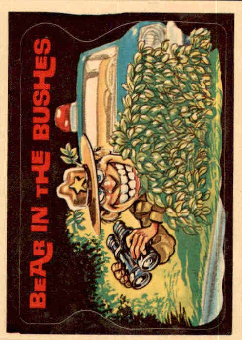 Bear in the Bushes, Donruss CB Dictionary Sticker Card