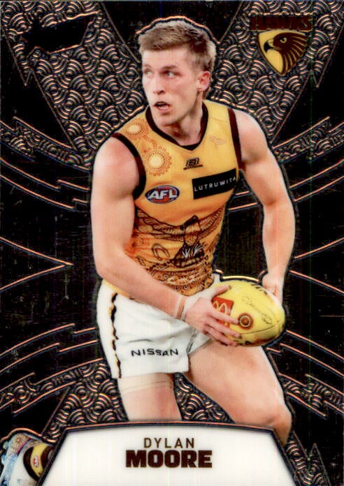 Dylan Moore, LTR95, Luminous Thunderbolt Refractor, 2024 Select AFL Footy Stars