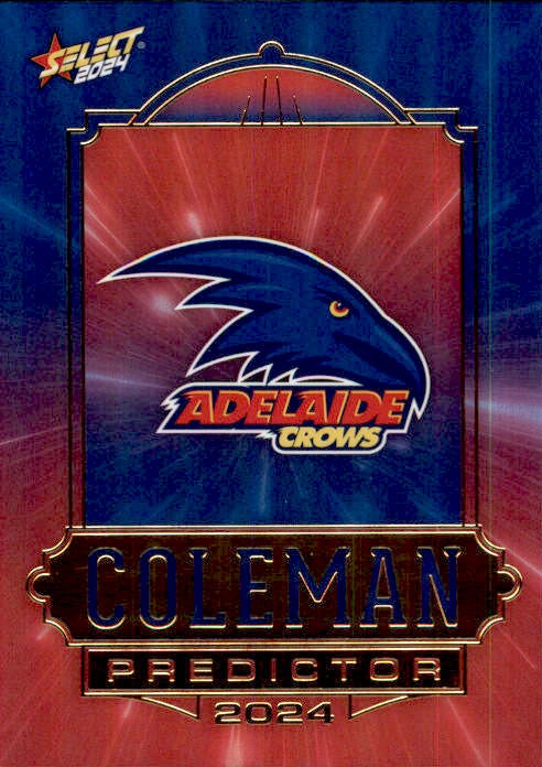 Adelaide Crows, Gold Coleman Medal Predictor, 2024 Select AFL Footy Stars