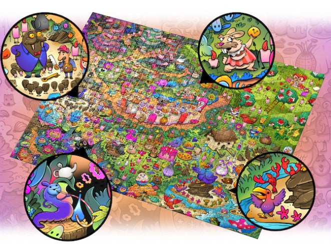 Vizzles Alice In Wonderland 1000pc Jigsaw Puzzle