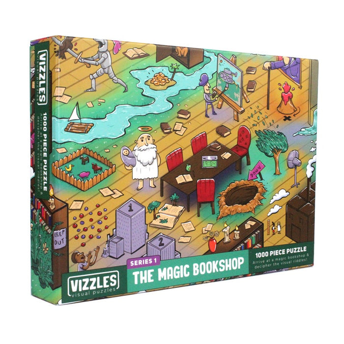 Vizzles The Magic Bookshop Puzzle 1000pc Jigsaw Puzzle