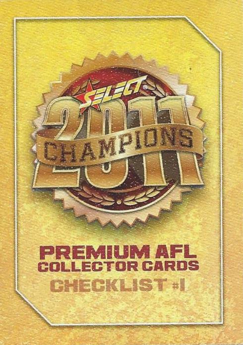 2011 Select AFL Champions Set of 190 Football cards