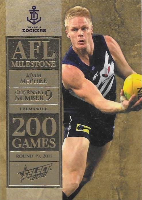 Adam McPhee. 200 Game Milestone, 2012 Select AFL Champions