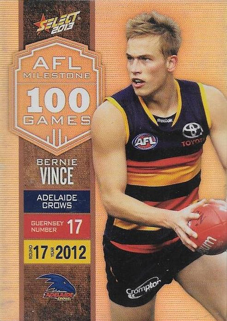 Bernie Vince, 100 Game Milestone, 2013 Select AFL Champions