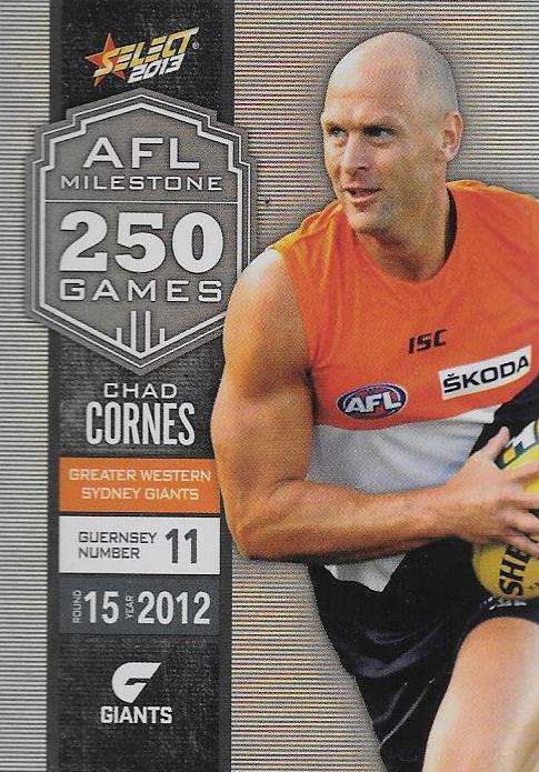 Chad Cornes, 250 Game Milestone, 2013 Select AFL Champions