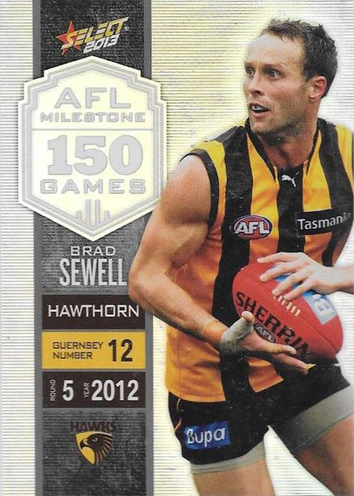 Brad Sewell, 150 Game Milestone, 2013 Select AFL Champions