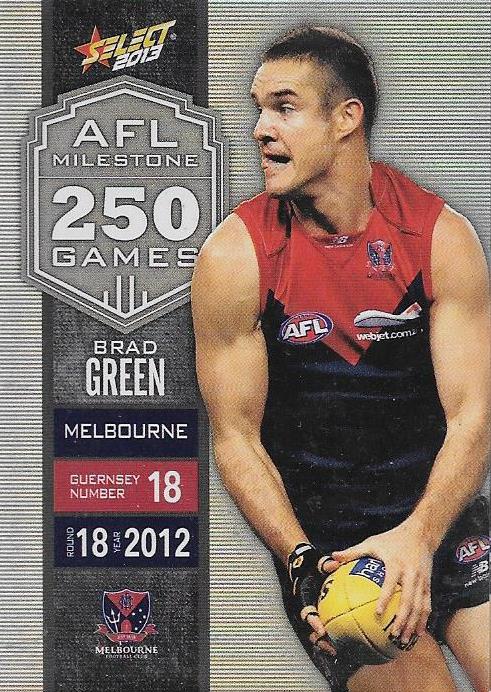 Brad Green, 250 Game Milestone, 2013 Select AFL Champions