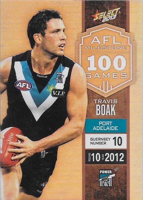 Travis Boak, 100 Game Milestone, 2013 Select AFL Champions
