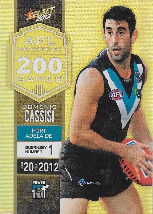 Domenic Cassisi, 200 Game Milestone, 2013 Select AFL Champions