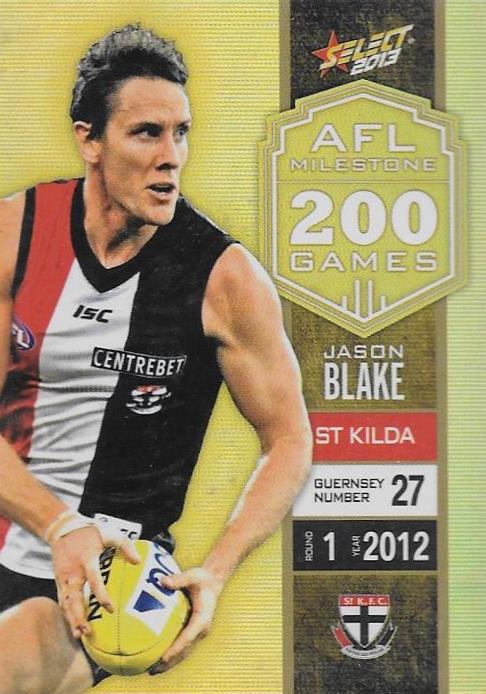 Jason Blake, 200 Game Milestone, 2013 Select AFL Champions