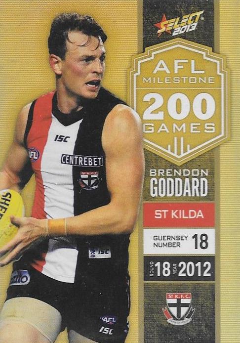 Brendon Goddard, 200 Game Milestone, 2013 Select AFL Champions