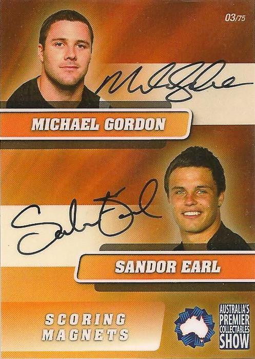 Michael Gordon & Sandor Earl, Scoring Magnets, Dual Signature, 2011 APCS