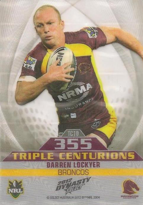Darren Lockyer, Triple Centurion, 2012 Select NRL Dynasty