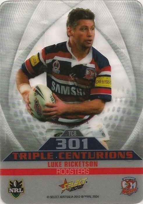 Luke Ricketson, Triple Centurion, 2012 Select NRL Champions