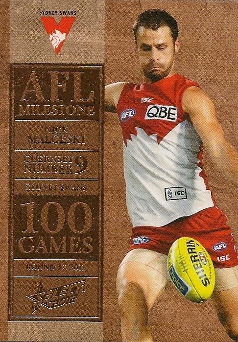 Nick Malceski, 100 Game Milestone, 2012 Select AFL Champions