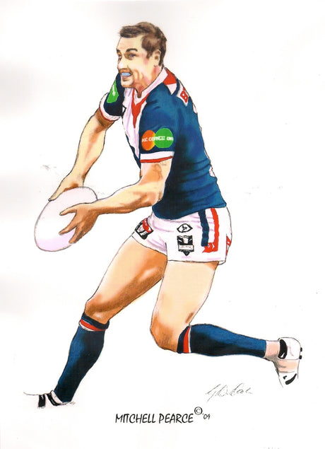 Mitchell Pearce, GregsArt A4 Print