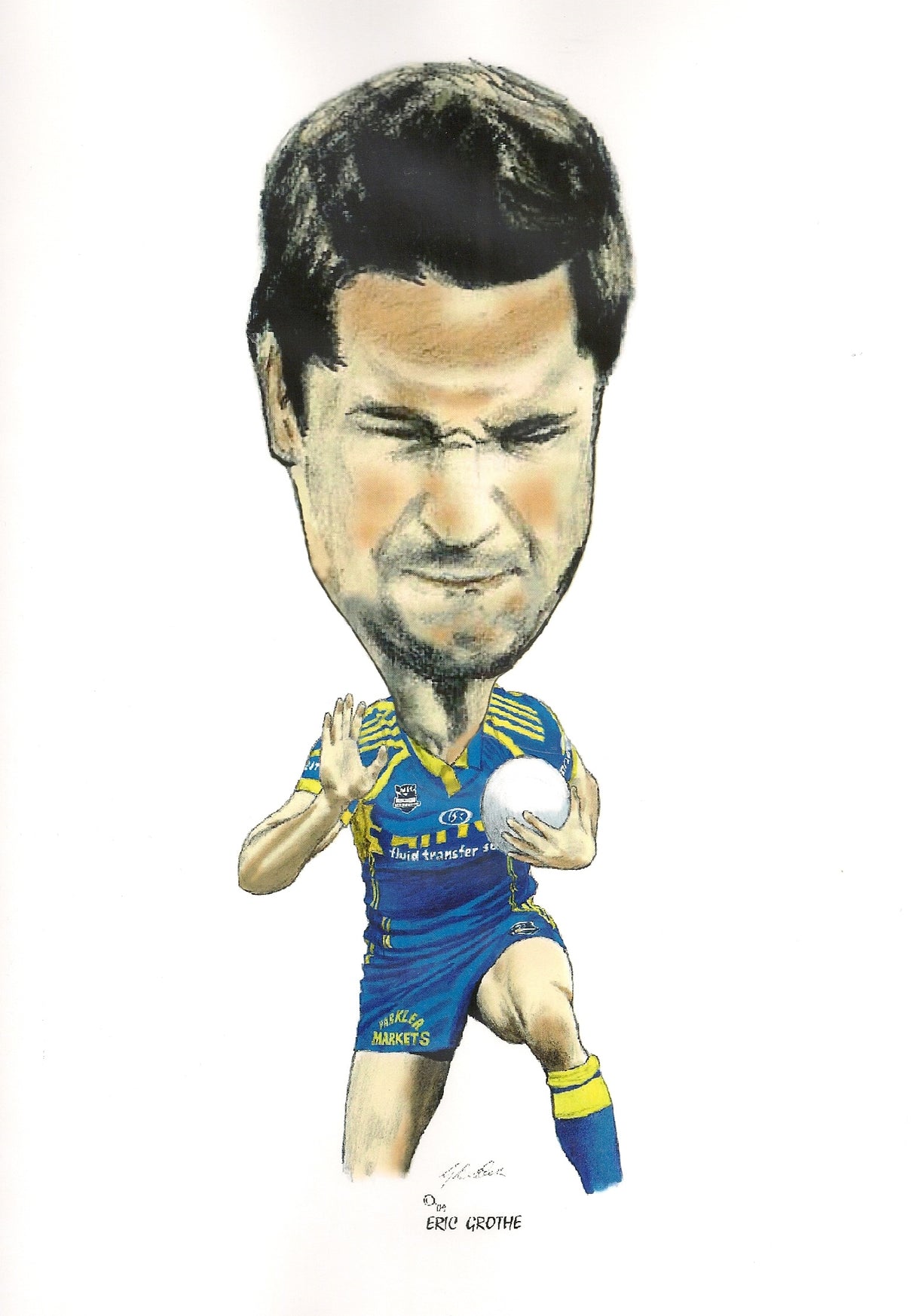 Eric Grothe, Big Head, GregsArt A4 Print