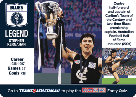 Carlton Blues, Footy Flipz, 2018 Teamcoach AFL