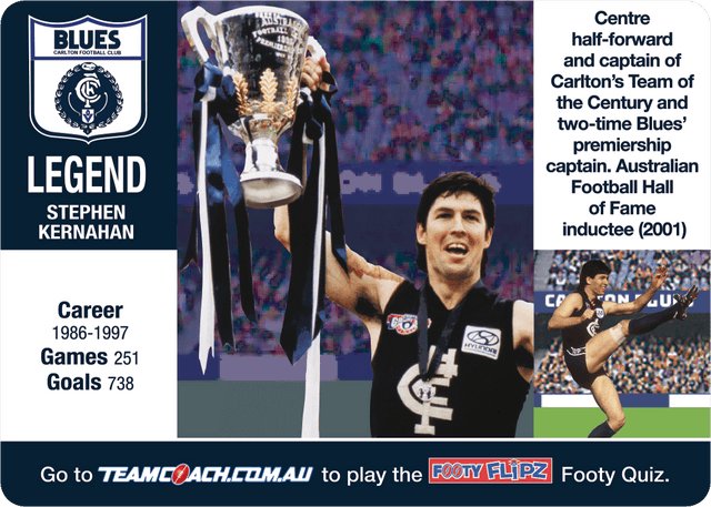 Carlton Blues, Footy Flipz, 2018 Teamcoach AFL