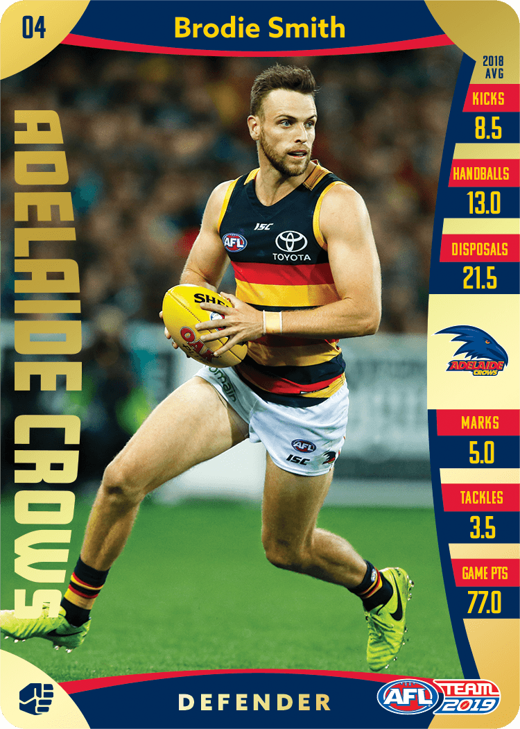 Brodie Smith, Gold, 2019 Teamcoach AFL