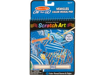 Melissa & Doug - On The Go – Scratch Art – Vehicles
