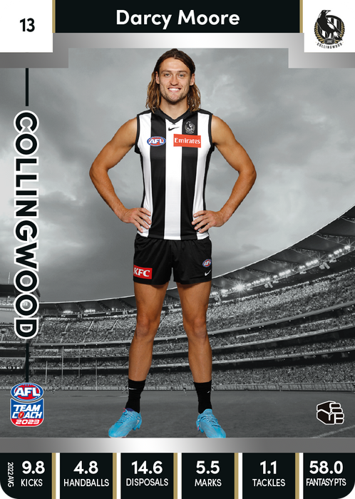 Darcy Moore, 13, Silver Parallel, 2023 Teamcoach AFL