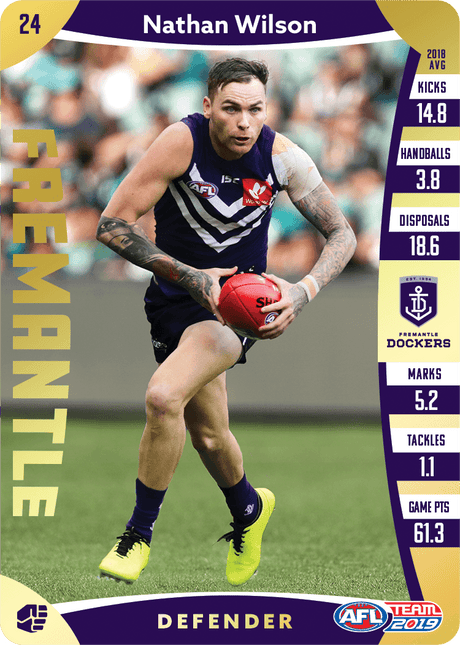 Nathan Wilson, Gold, 2019 Teamcoach AFL