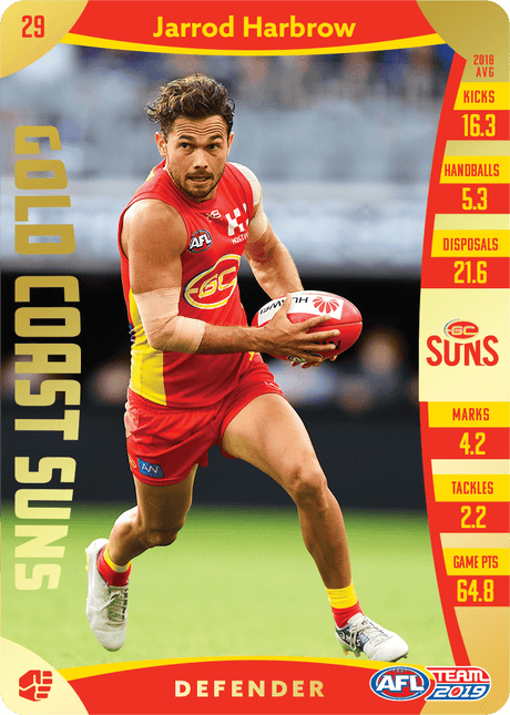 Jarrod Harbrow, Gold, 2019 Teamcoach AFL