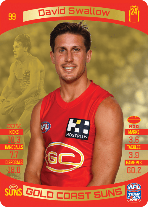 David Swallow, Gold, 2021 Teamcoach AFL